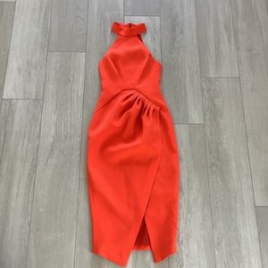 C/MEO Collective Orange MIDI Dress